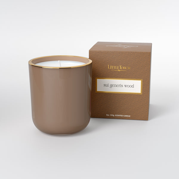 Sui Generis Wood Glass Candle