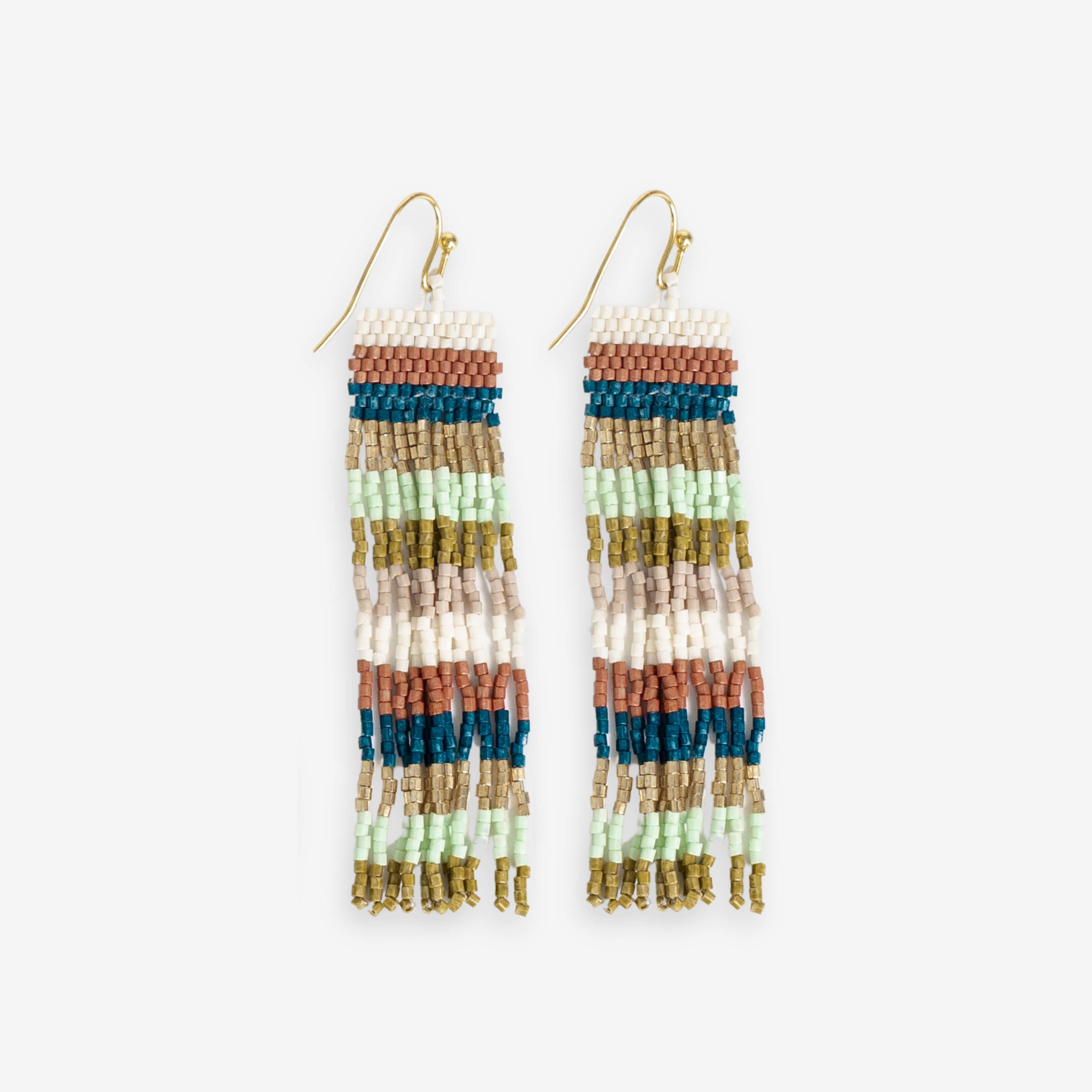 Billie Stripe Fringe Earrings