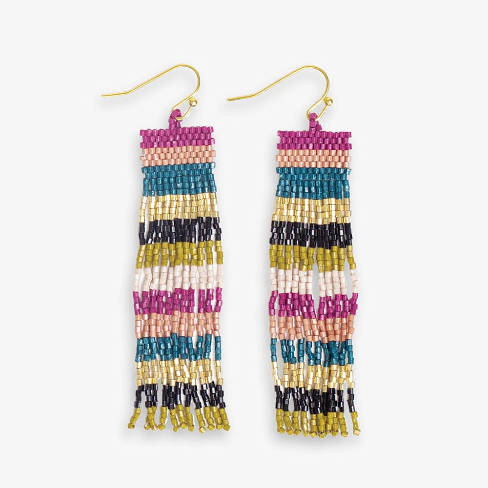 Billie Stripe Fringe Earrings