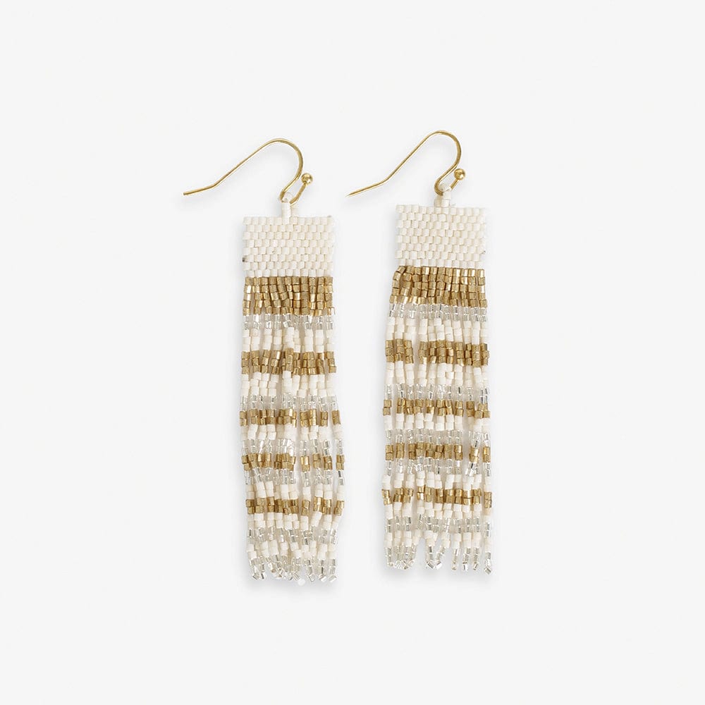 Billie Stripe Fringe Earrings