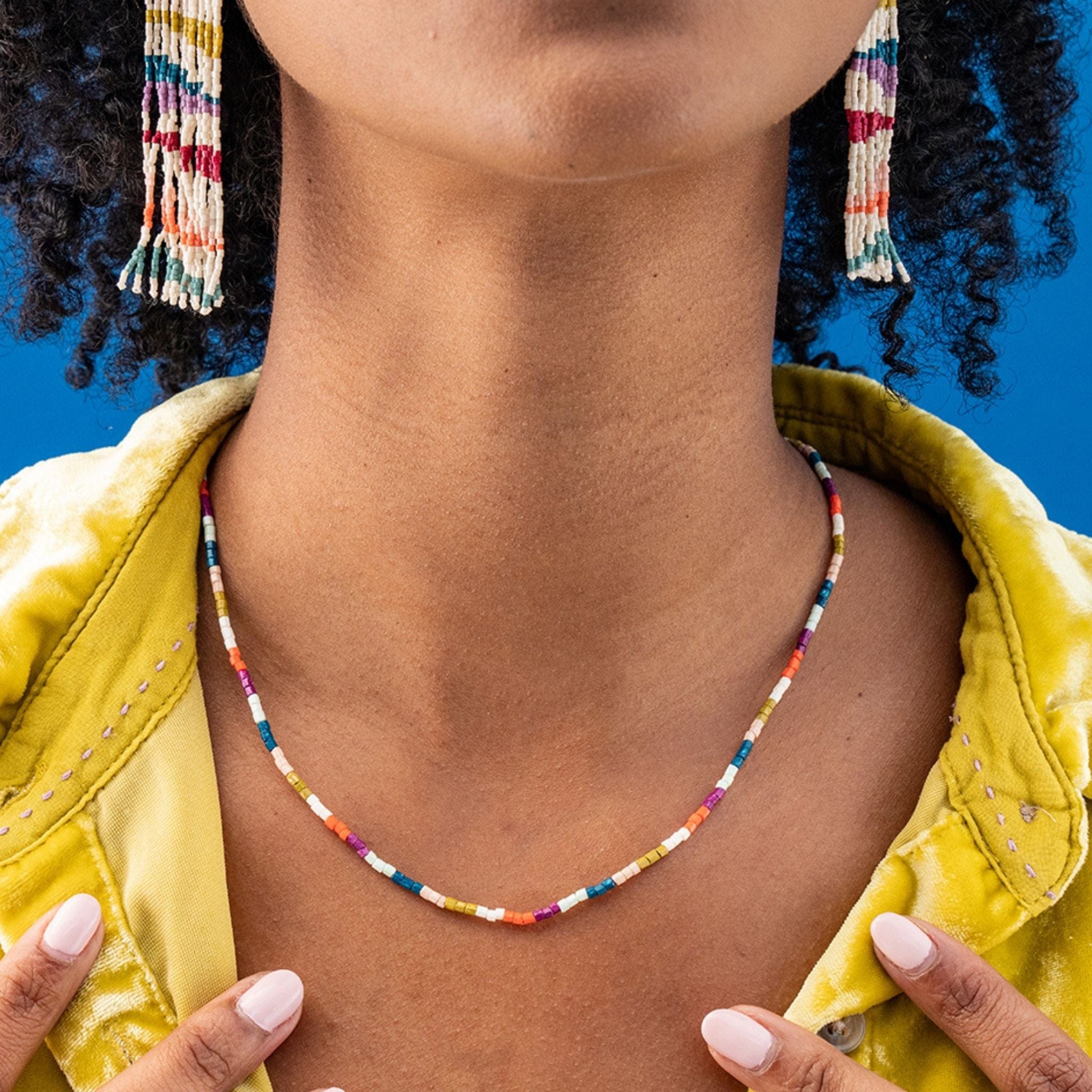 Everly Single Strand Bead Necklace