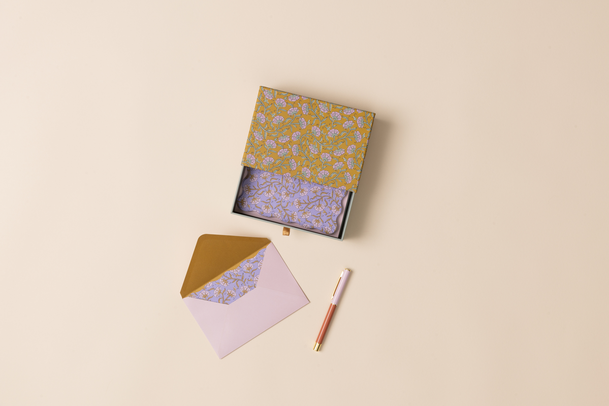 Vintage Floral Boxed Notecard Set