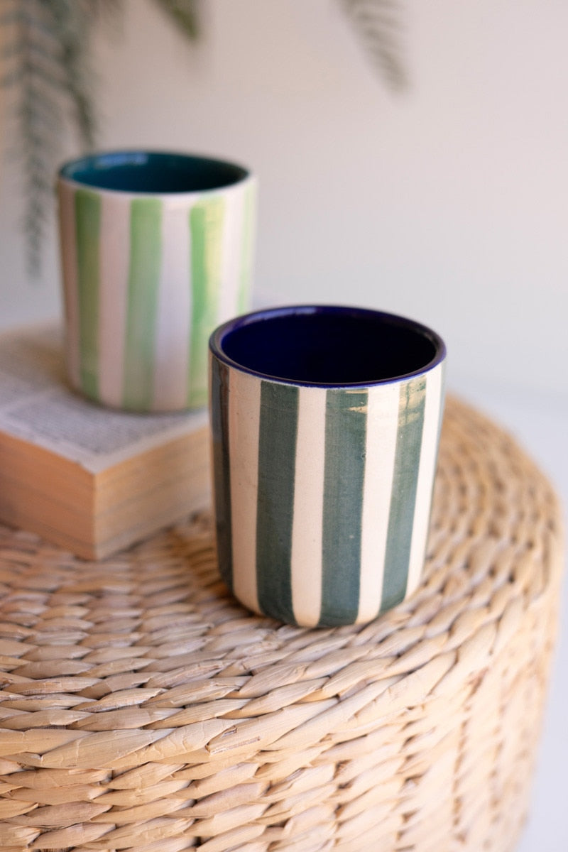 Striped Ceramic Cup
