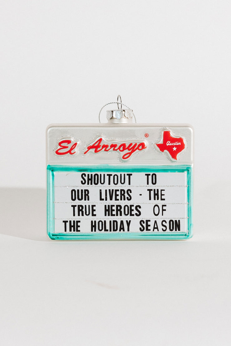 El Arroyo Sign Ornament