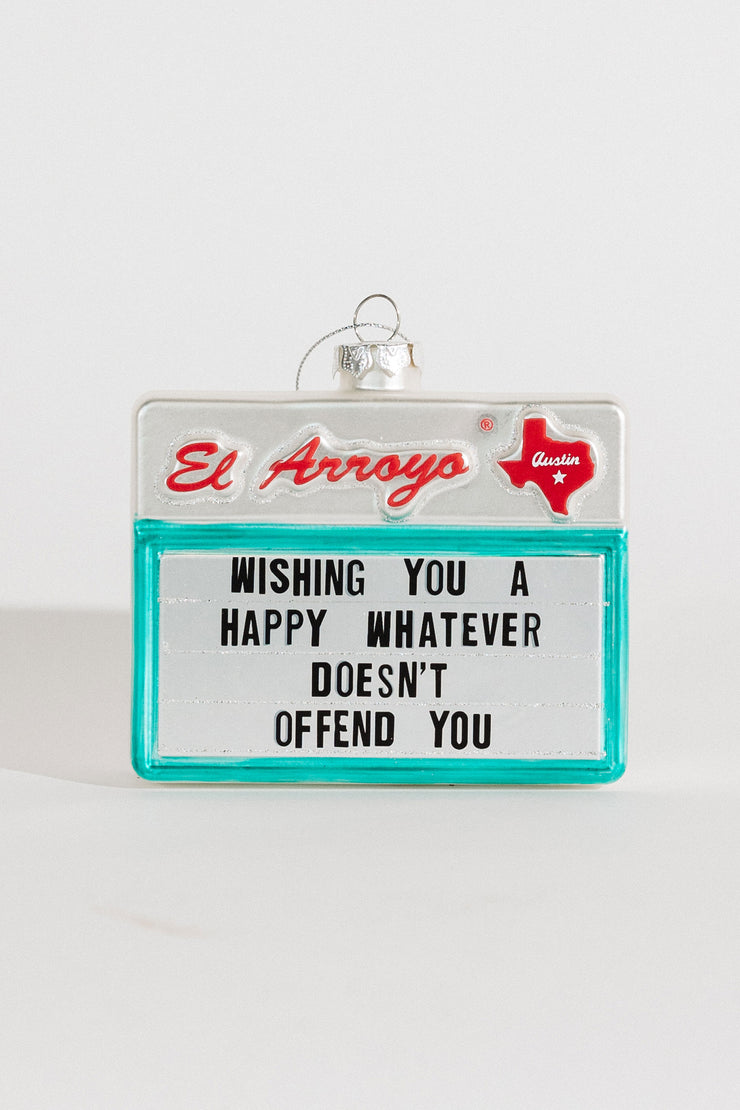El Arroyo Sign Ornament