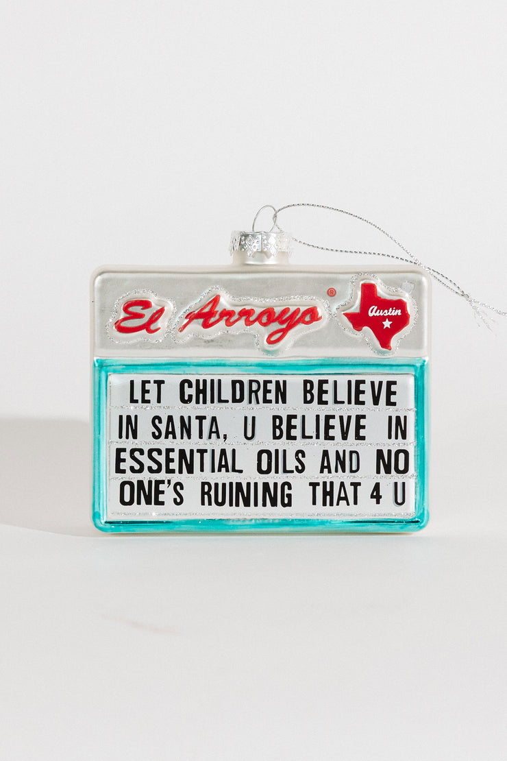 El Arroyo Sign Ornament