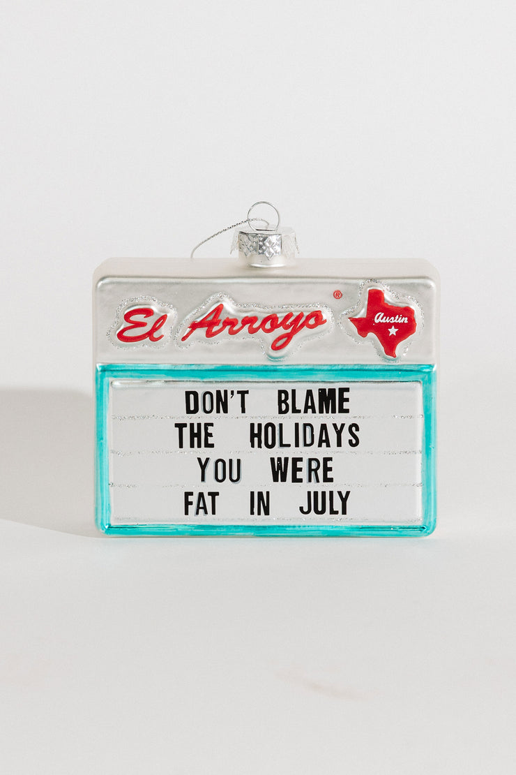 El Arroyo Sign Ornament