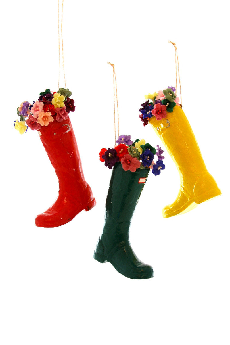 Flower Gardener's Wellie Ornament