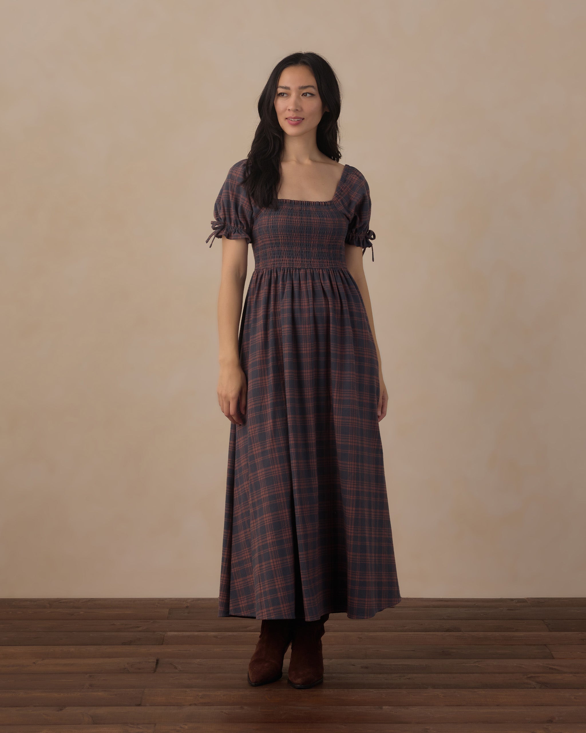 Dallas Dress - Midnight Plaid