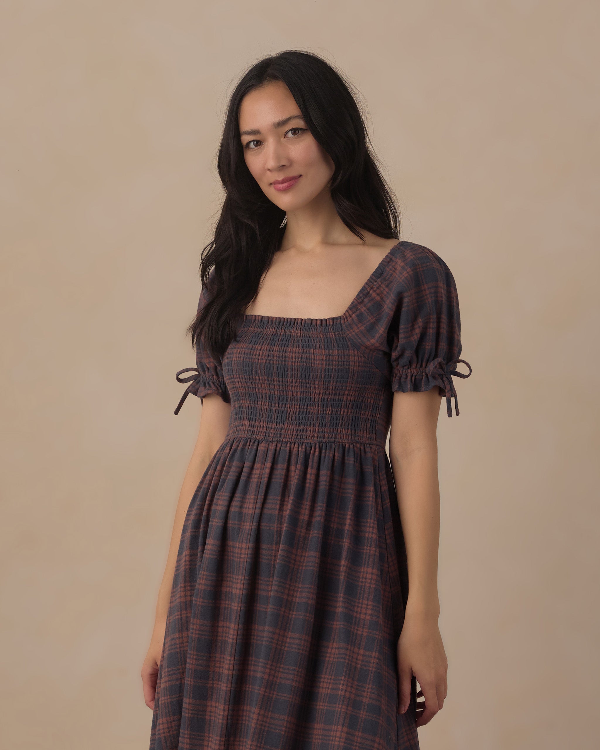 Dallas Dress - Midnight Plaid