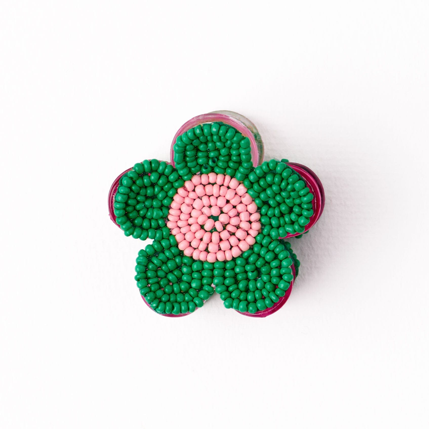 Molly Flower Beaded Hair Clip