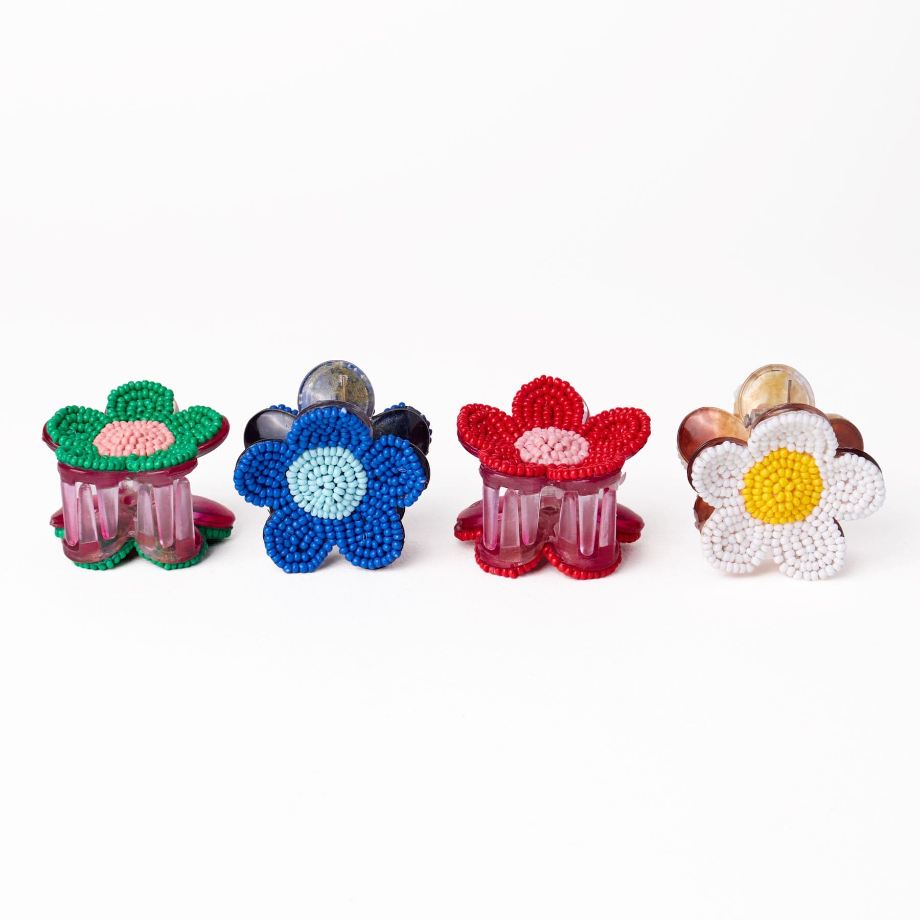 Molly Flower Beaded Hair Clip