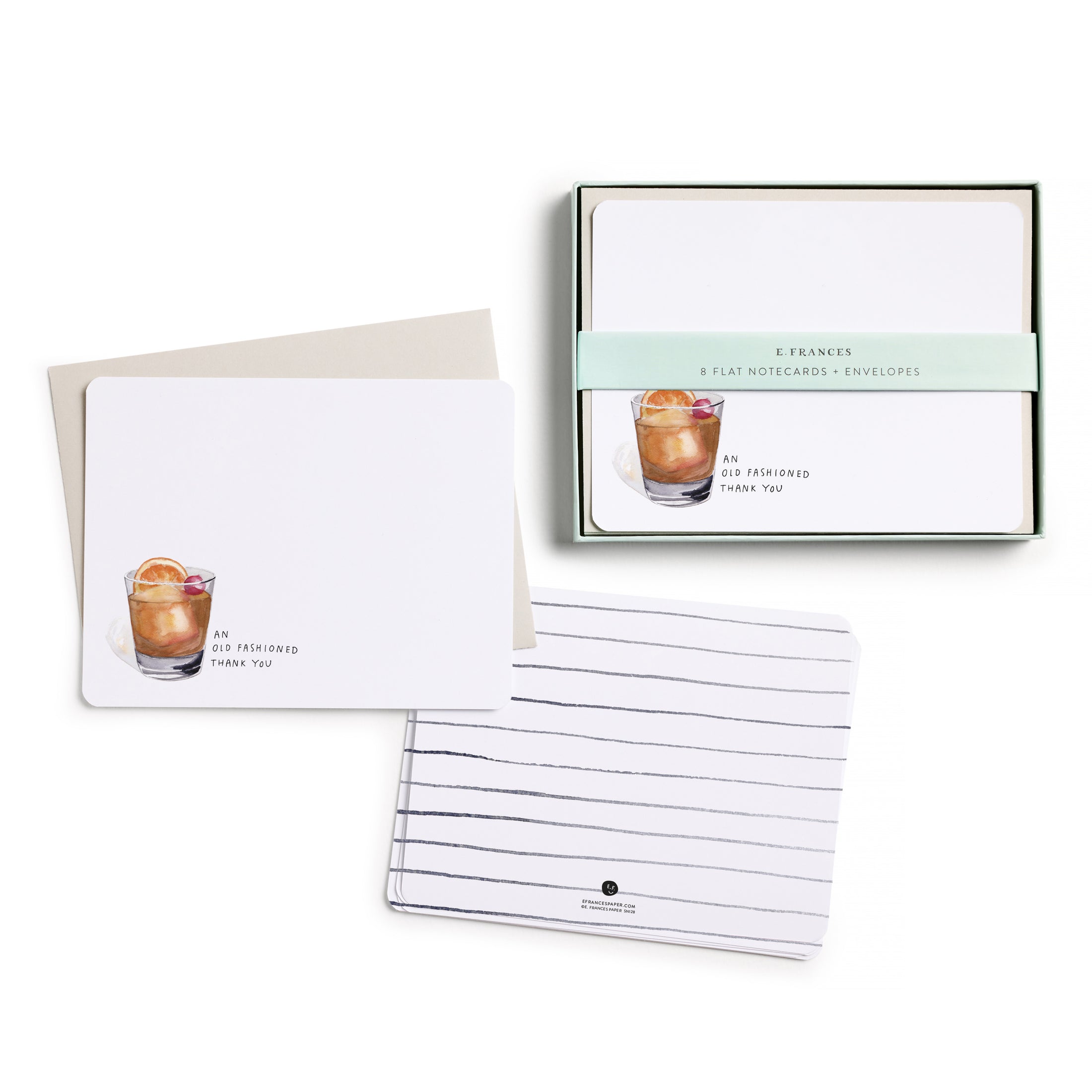 Old Fashioned Thank You Flat Notes