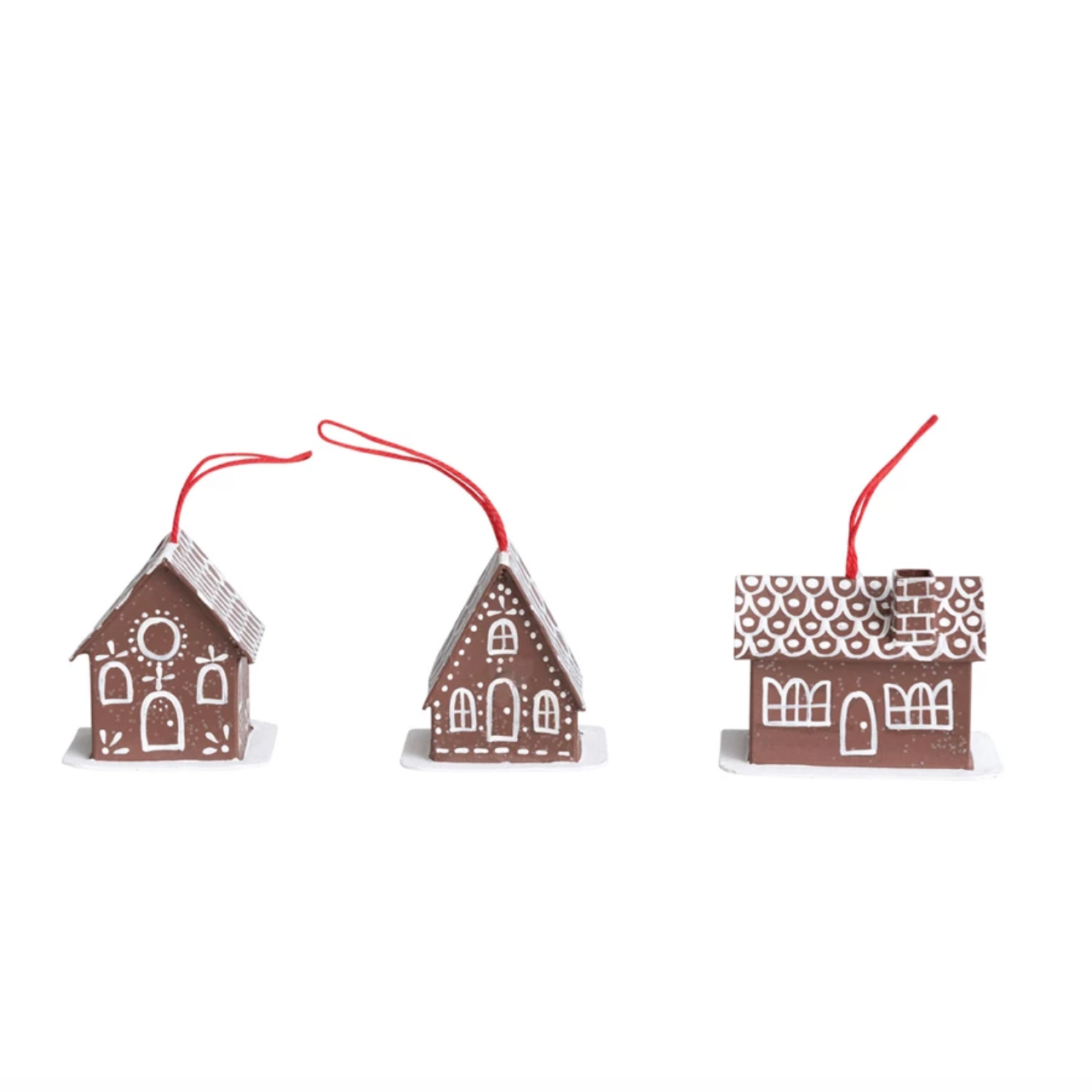 Paper Gingerbread House Ornament