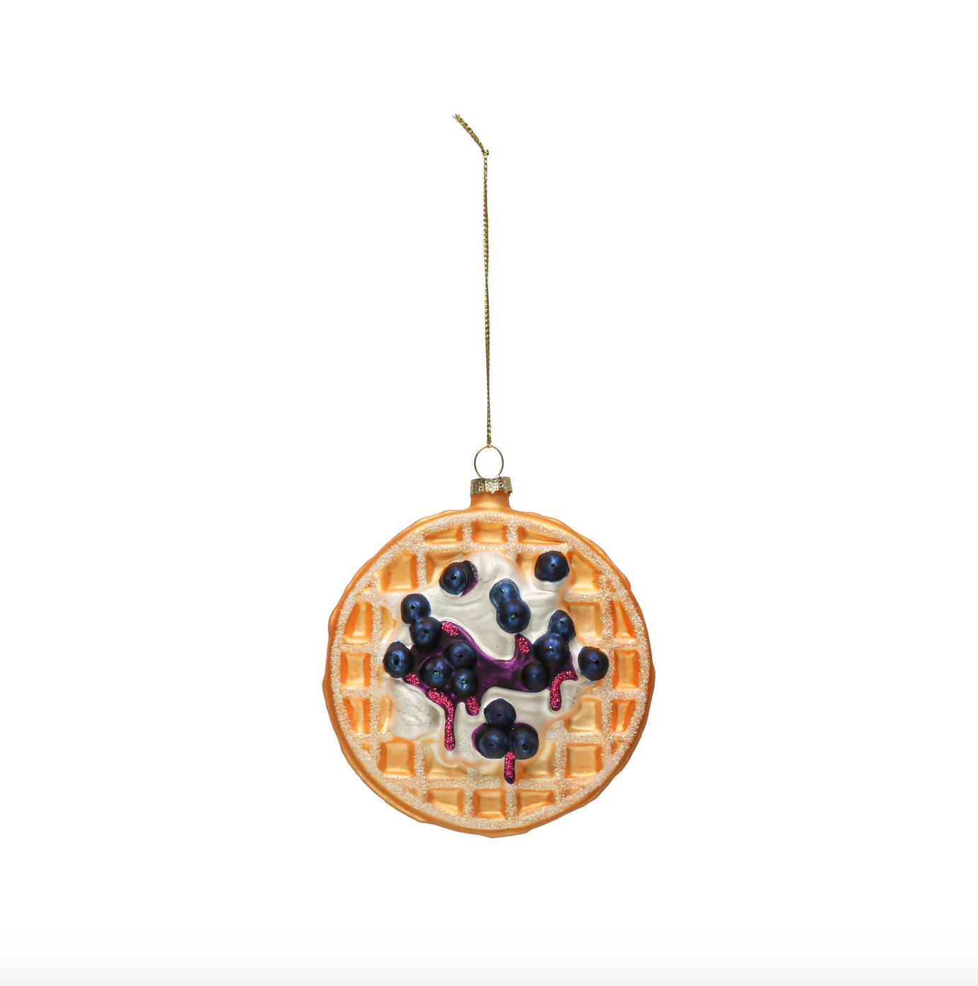 Blueberry Waffle Ornament