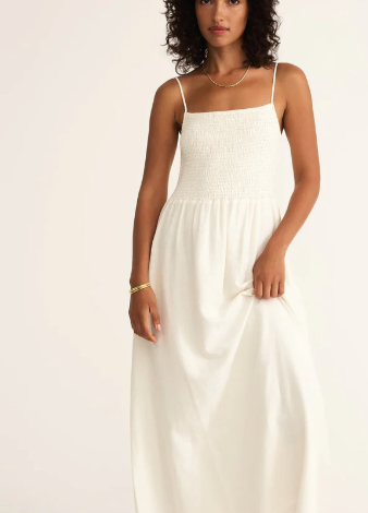 Bayside Linen Maxi - White