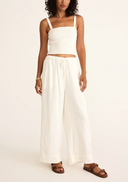Easton Linen Pant - White