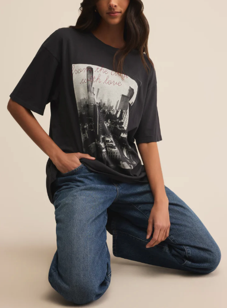 Big Apple City Tee - Black Sand