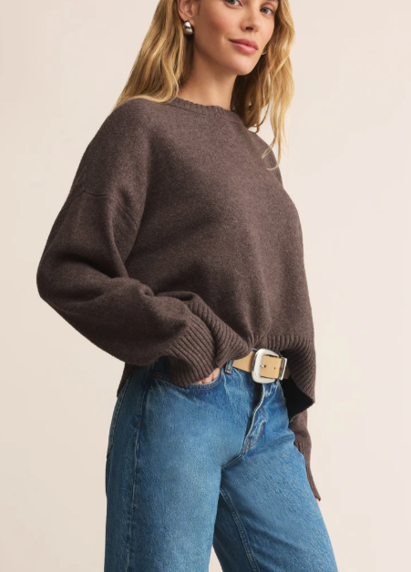 Cirrus Cozy Sweater - Burnt Ash Heather