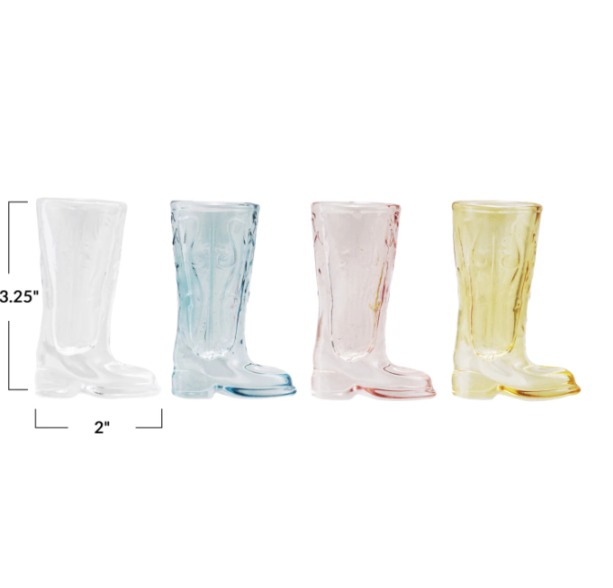 Cowboy Boot Shaped Shot Glass