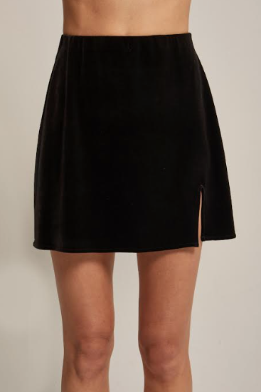 Sahar Velvet Mini Skirt