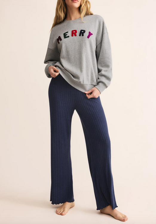 Merry Sunday Sweatshirt - Classic Heather Grey