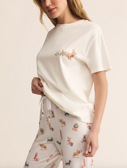 Bestie Boyfriend Tee - Sea Salt