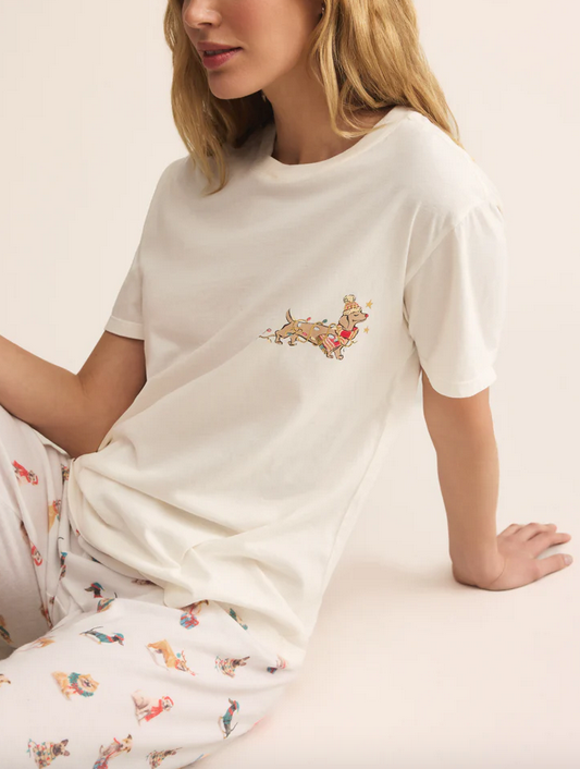 Bestie Boyfriend Tee - Sea Salt