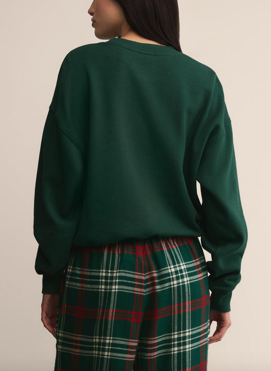 Festive Holiday Sweatshirt - Mistletoe