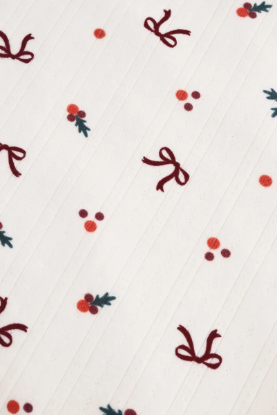 Holly Pointelle Long Sleeve Top - White