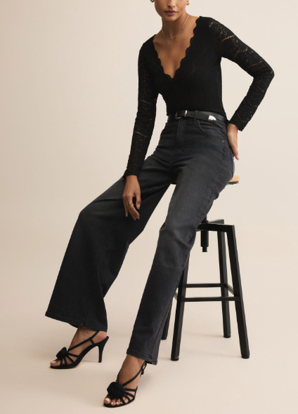 Nightfall Lace Bodysuit - Black