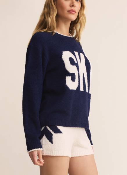 Ski Plush Top - Blue Sapphire