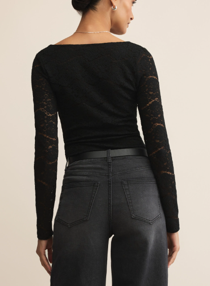 Nightfall Lace Bodysuit - Black