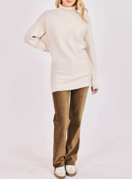 Anya Turtleneck Tunic Sweater