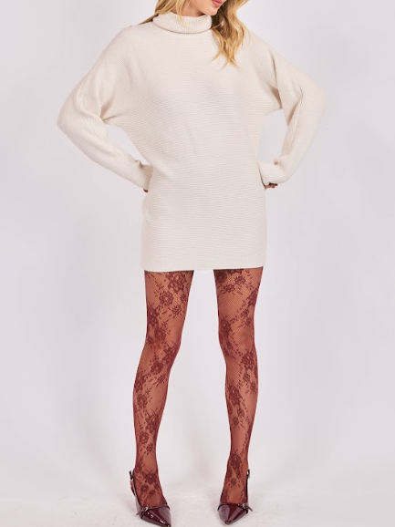 Anya Turtleneck Tunic Sweater