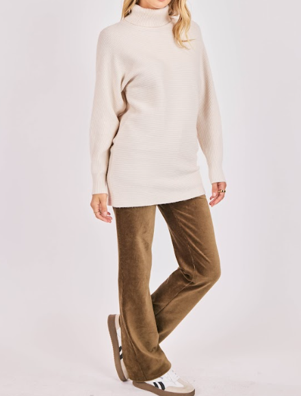 Anya Turtleneck Tunic Sweater