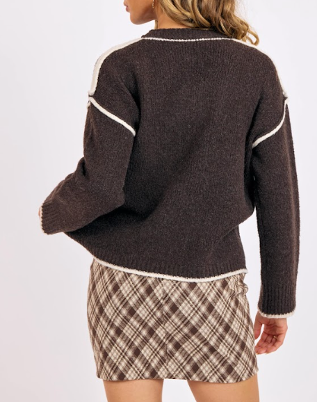 Juliet Overlap Hem Sweater