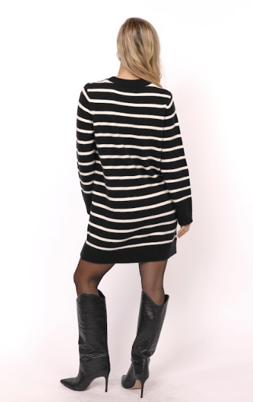Sheri Striped Sweater Mini Dress