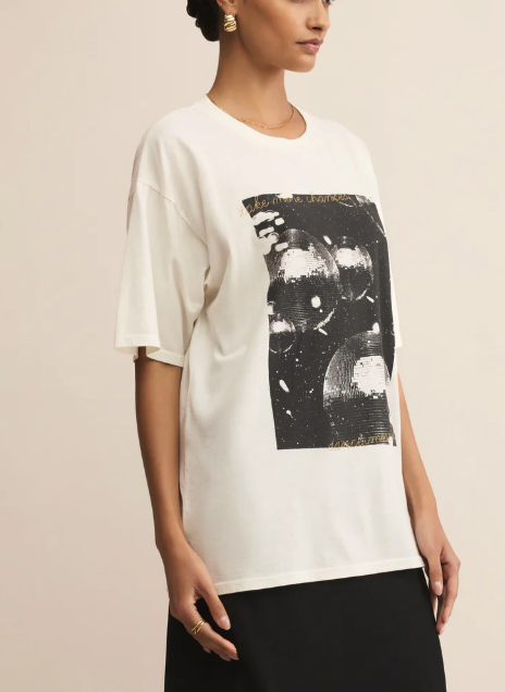 Dance More Dances City Tee - Sea Salt