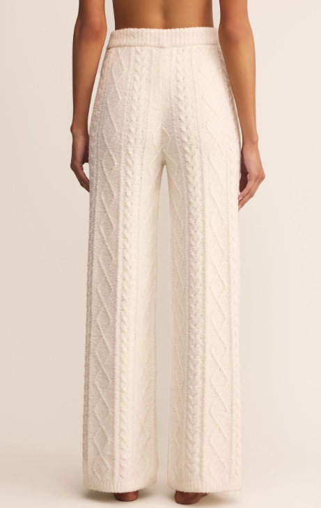 Gemma Cable Pant - Vanilla Ice