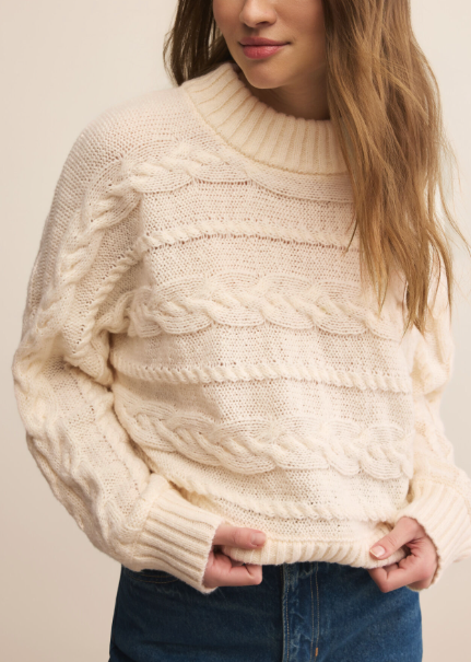 Arctic Cable Sweater - Warm White