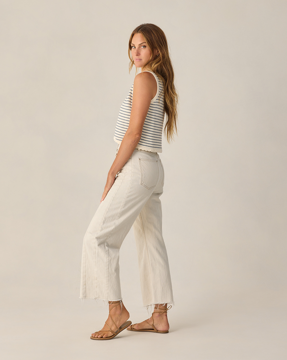 Marine Stripe Knit Vest