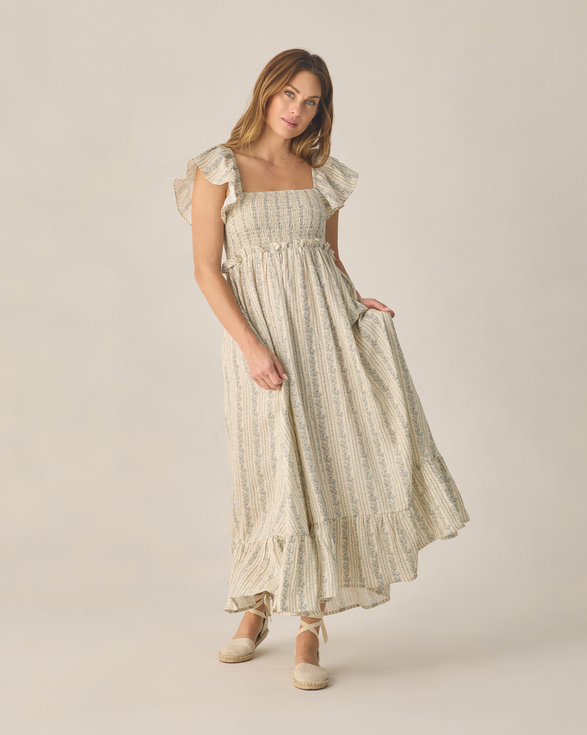 Francesca Dress - Blue Floral