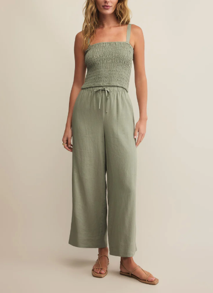 Easton Linen Pant - Avocado