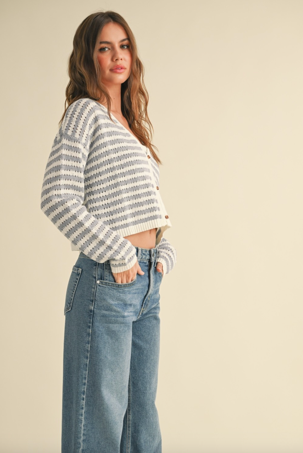 Morning Dew Crochet Knitted Cardigan