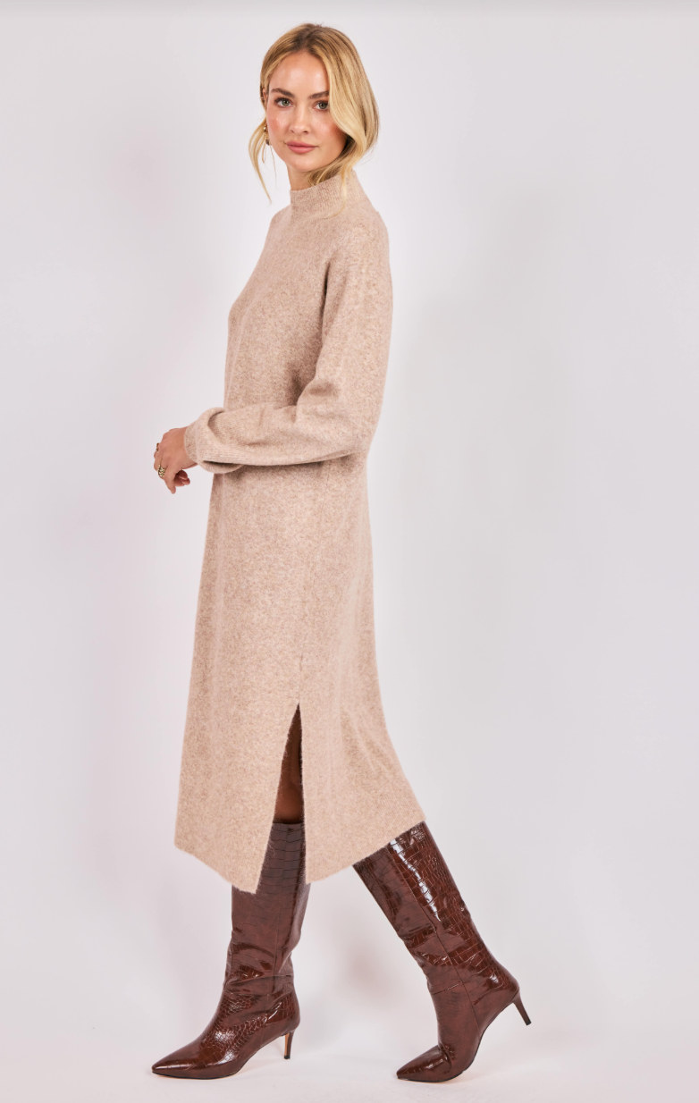 Hadley Turtleneck Long Sleeve Knit Dress