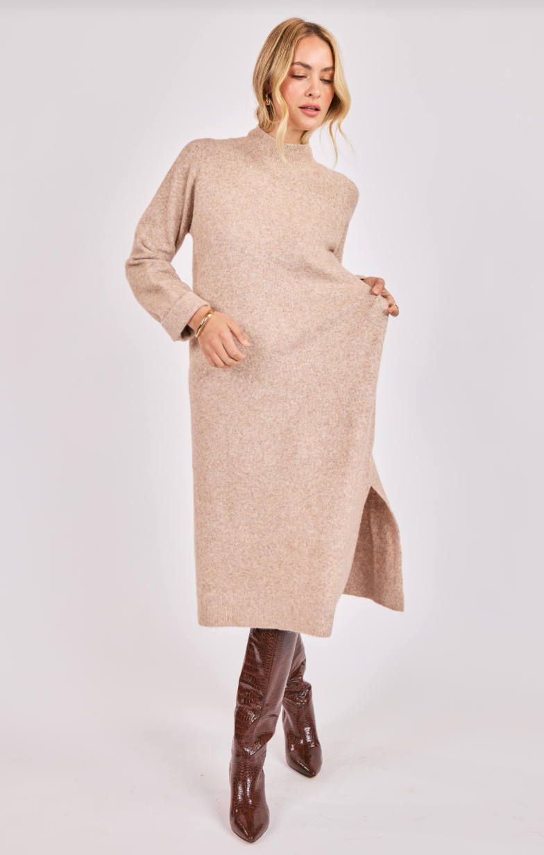 Hadley Turtleneck Long Sleeve Knit Dress