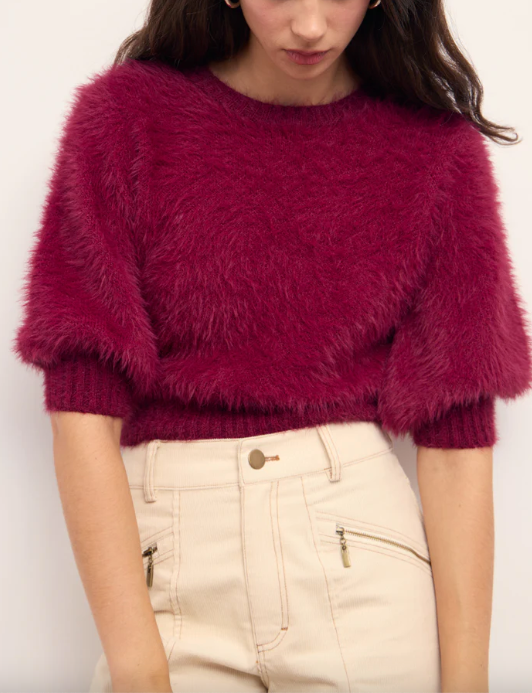 Alva Fluffy Cropped Knit