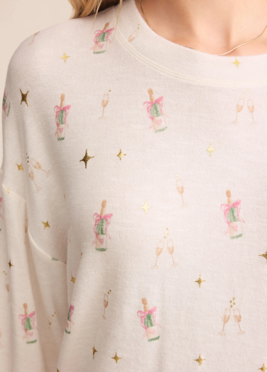 Champs Long Sleeved Top - Vanilla Ice