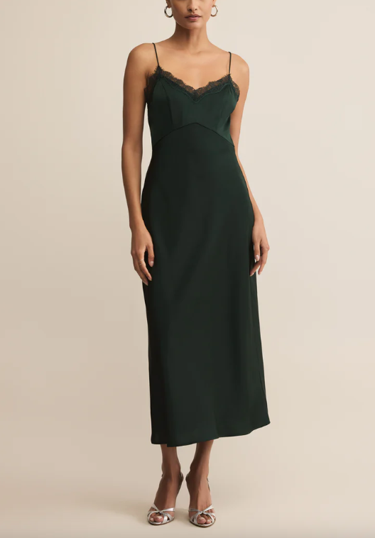 After Hours Midi Dress - Garland Green